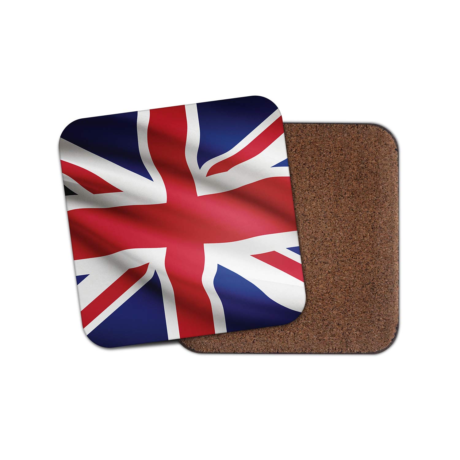 Destinationvinyl Multicolor 1 X Union Jack Flag Coaster - Uk Great Britain British Travel London Mum #15601
