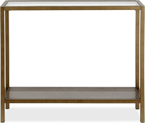 Miniatura 22 de Henn&Hart Mesa de centro redonda de 36 pulgadas de ancho en bronce ennegrecido, mesas de centro modernas para sala de estar, artículos esenciales