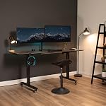 VIVO Full Motion Dual Monitor Desk Mount Clamp VESA Stand w/Double Center Arm Joint, Fits up to 34 inch Screens, STAND-V102D