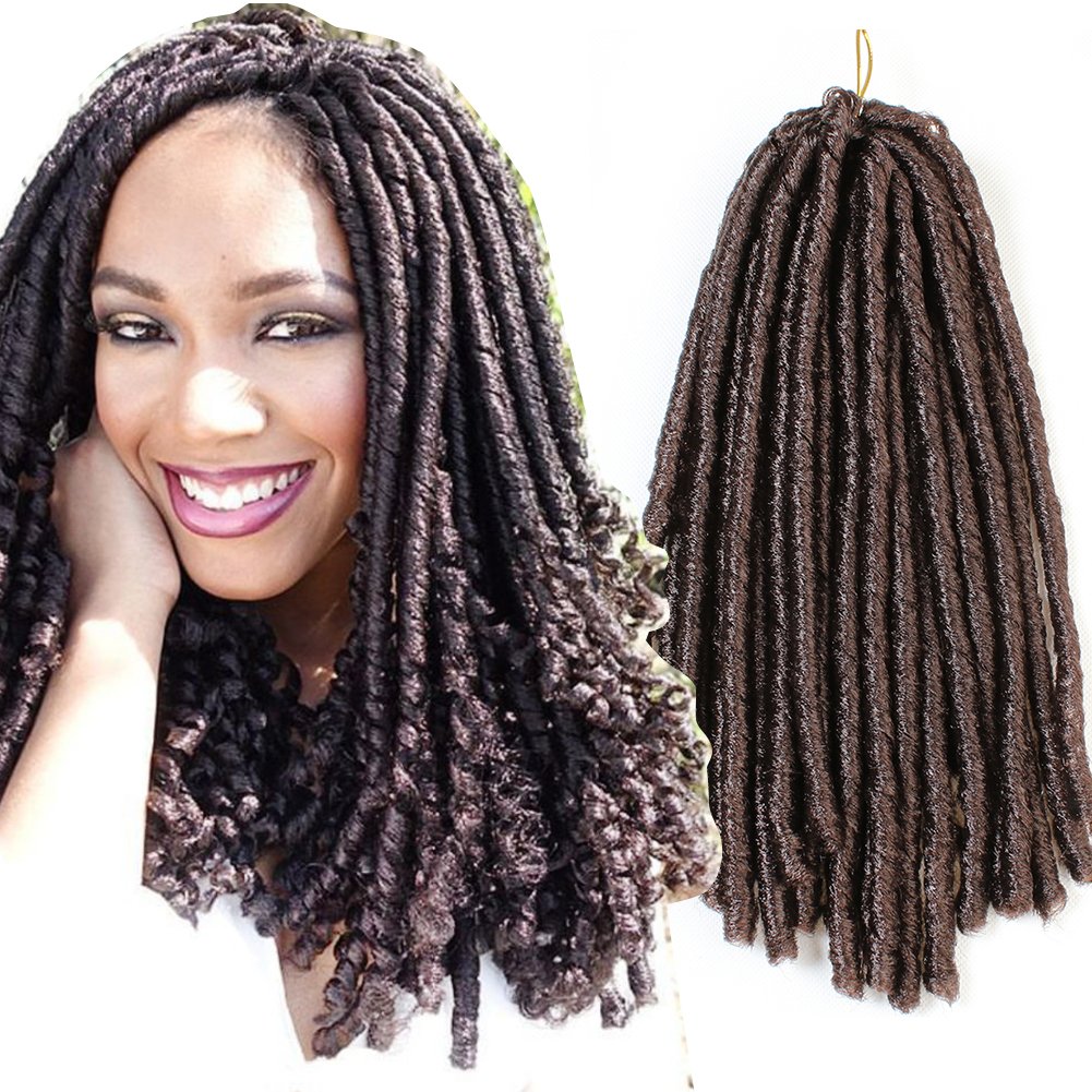 5Pcs 14 Inch Soft Dread Lock Hair Twist Crochet Hair