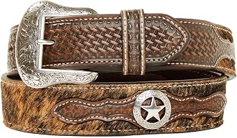 Cody James Mens MenS Hair-On Concho Leather Belt - BB2451502 40