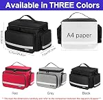 Medical Supplies Bag,First Aid Bag Empty,Emergency Medical Trauma Bag,Home Health Nurse Bag with Detachable Dividers,Ideal for Nurse, Physical Therapists,Doctors(Black)