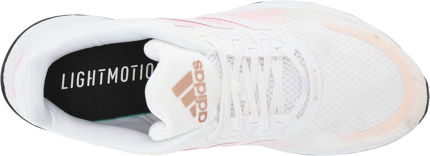 adidas Women's Duramo Superlite Shoes Running 11.5 White/White/Signal Pink