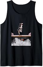 Australian Shepherd Dock Diving Dog Jumping Swimming Tank Top
