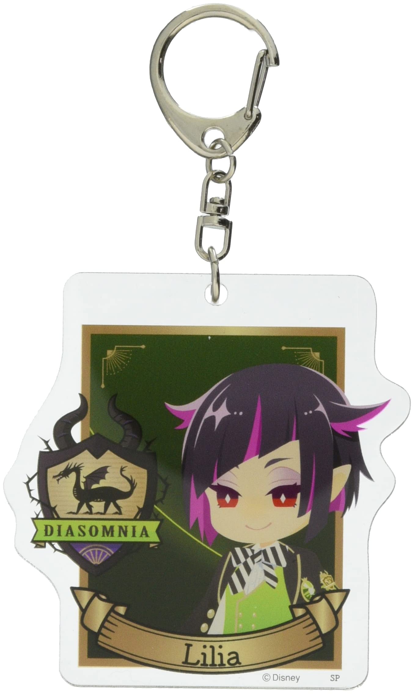 ディズニー ツイステッドワンダーランド アクリルキーホルダー リリア APDS5874 グリーン