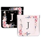 2Pcs Initial Letter PU Leather Small Squeeze Coin Purse Pouch Mini coin Bag Unique And Cute Wallet Cosmetic Bags For Women Girls Men Change Bag Letter J