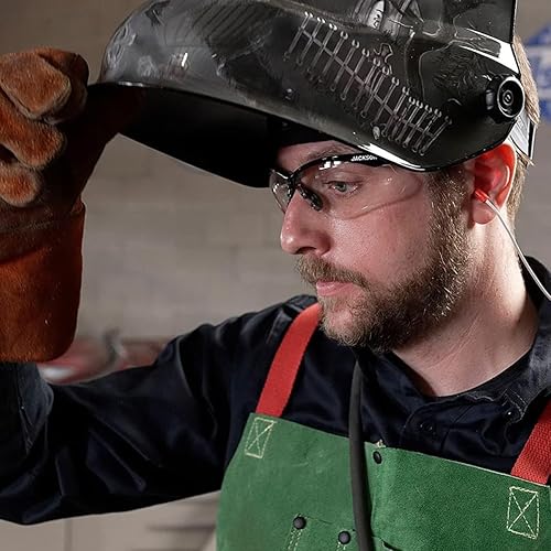 Miniatura 7 de Jackson Safety Casco de soldadura de oscurecimiento automático prémium con rango de sombra 310 claridad óptica 1111 125000 segundos Tiempo de
