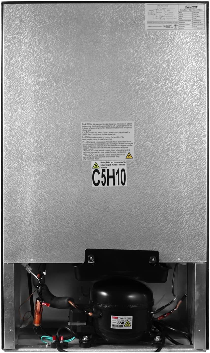 Equator Advanced Appliances Conserv 19" STAINLESS Compact 2 Door Mini Refrigerator 3cf Reversible Door 110V