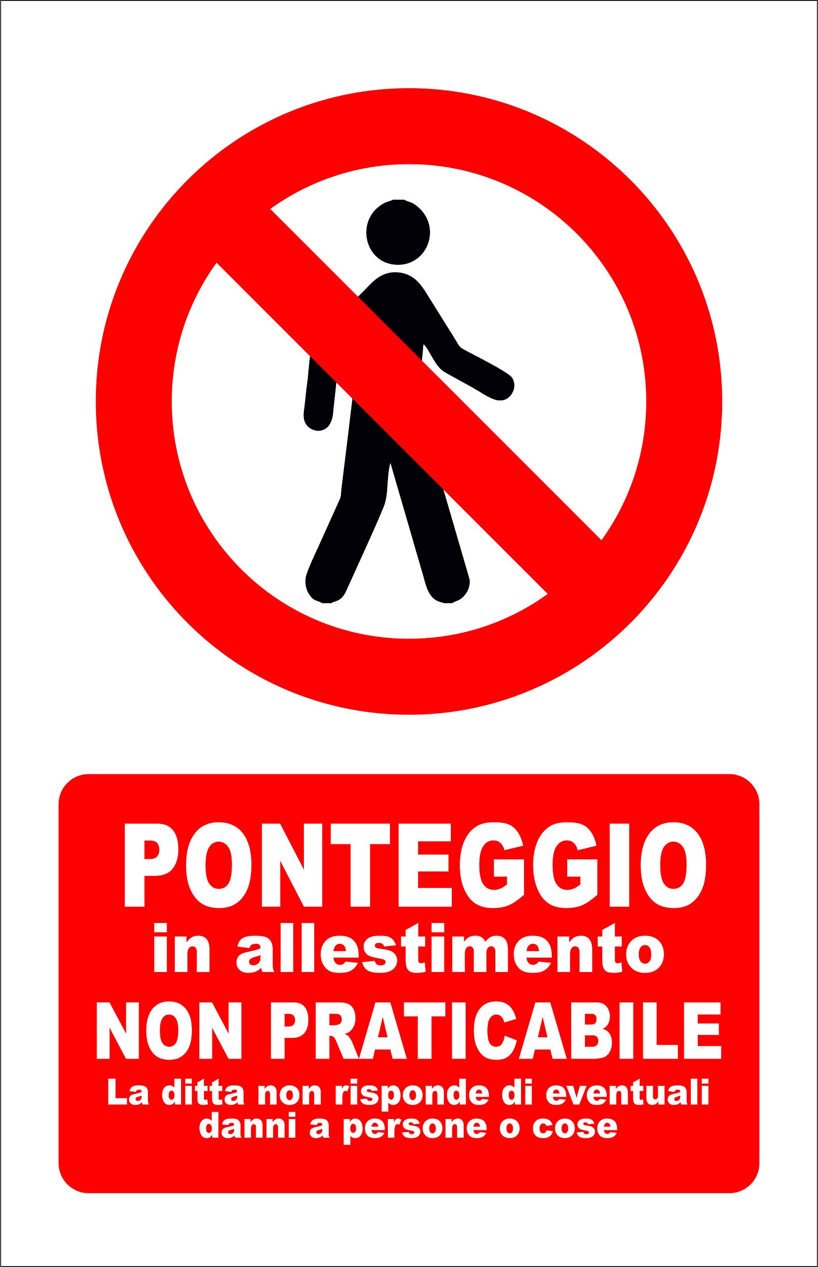 Cartello Parcheggio Bicicletta – 1 Mm Plastica Rigida – 300 X 400 Mm - Foto 6