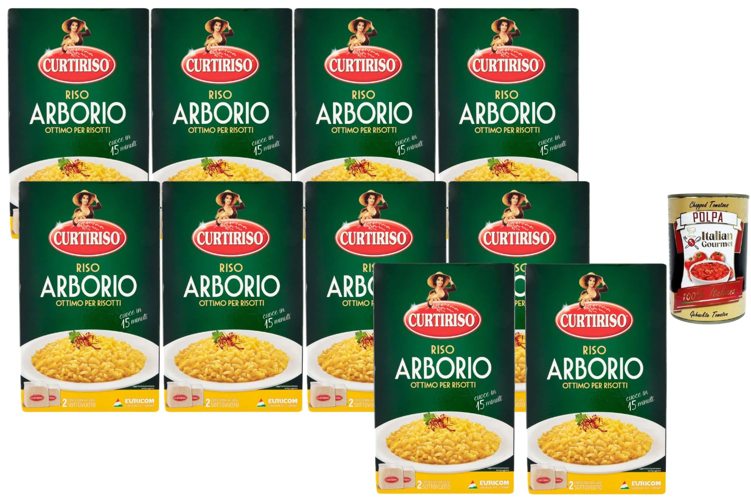Italian Gourmet Arborio Risottoreis 10x1kg 10kg mit Polpa Großpackung
