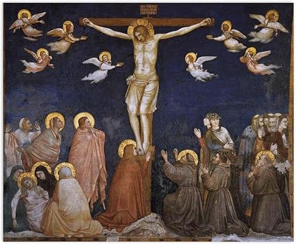 RKGHDCX Famous Wall Art Oil Painting Printed on Canvas The Crucifixion 7 Reproduction Canvas Prints and Poster Classic Canvas Wall Art Picture 60x72cm24 x28 Frameless
