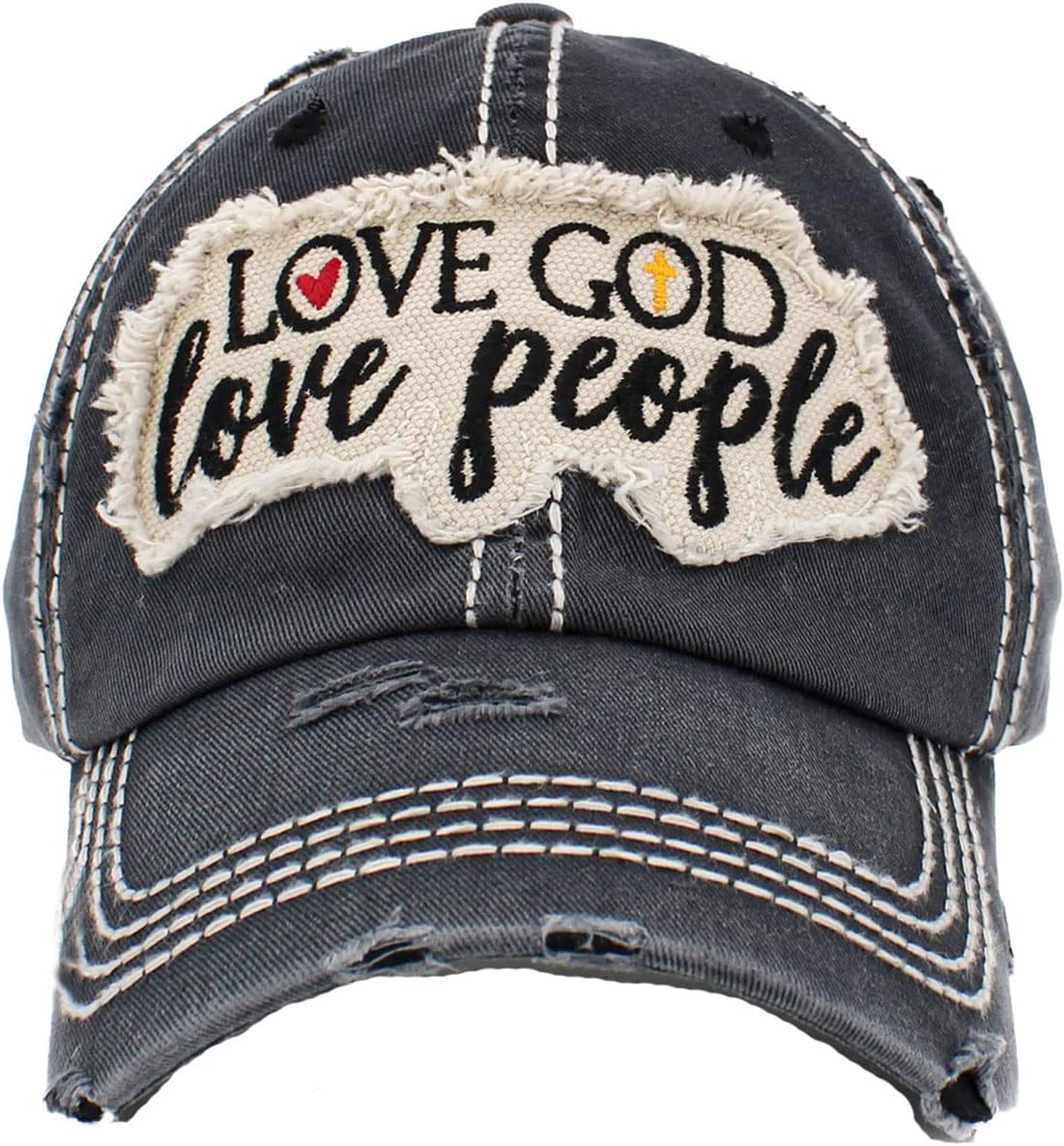 Love God Love People Women's Vintage Baseball Cap