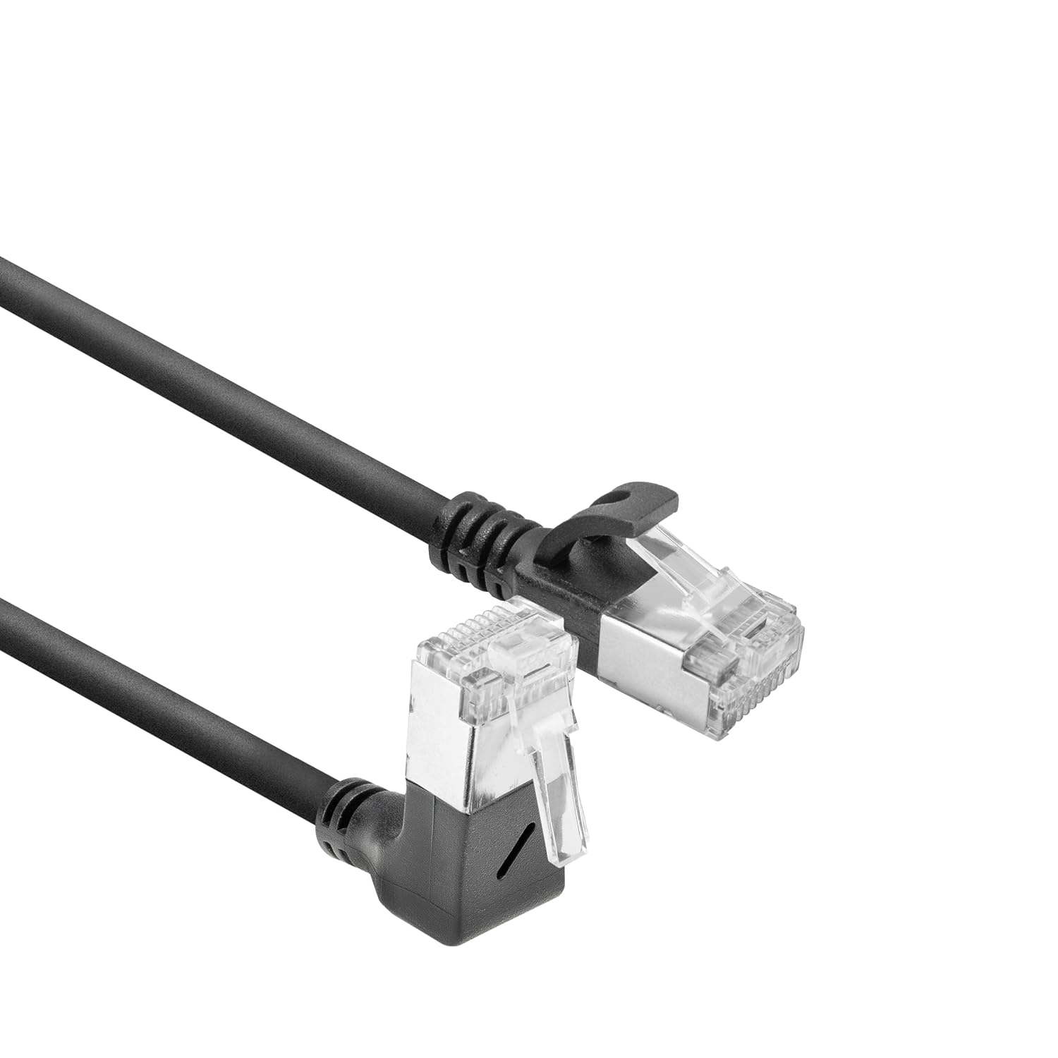 Сетевой кабель ACT CAT6A с углом 90°, U/FTP LSZH LAN-кабель, тонкий, 3,6 мм, гибкий Ethernet-кабель с разъемом RJ45, для использов