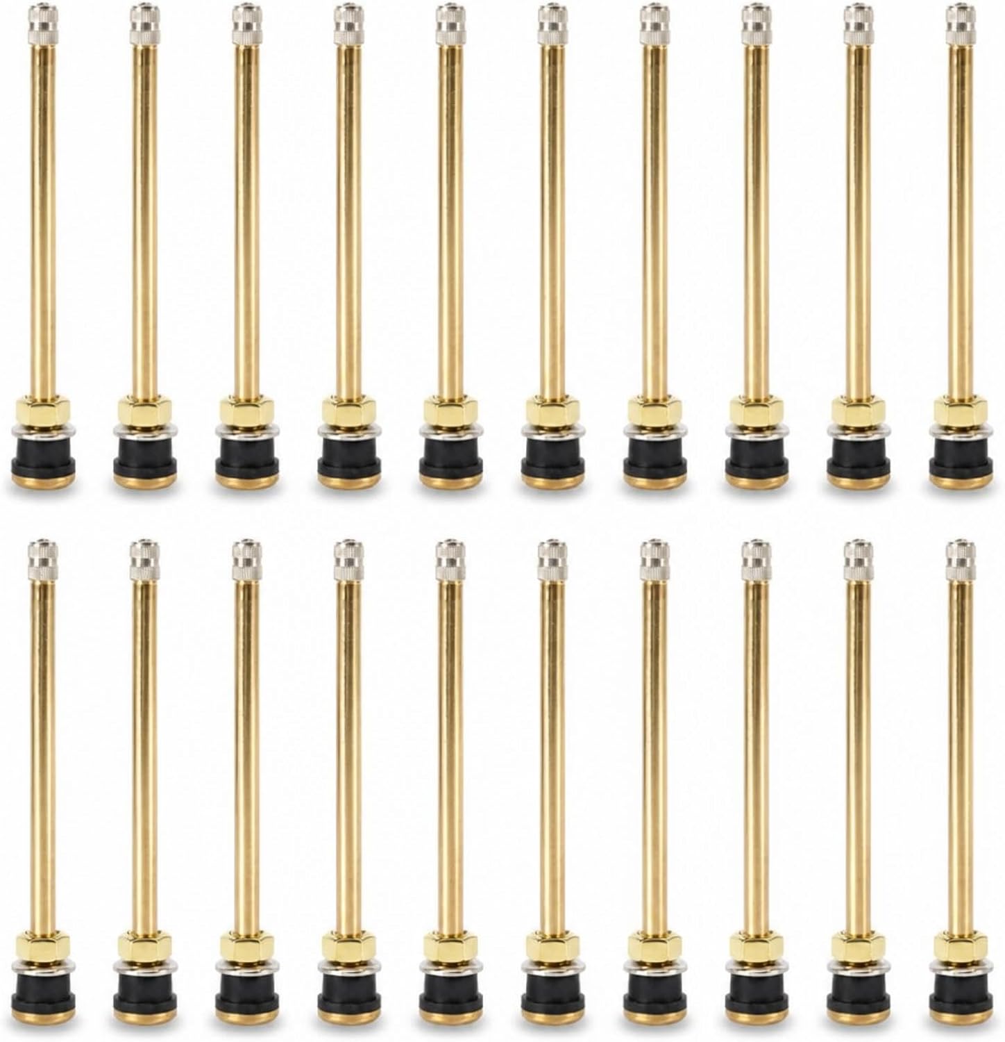 TR574 Truck Valve Stems 5in Clamp in Brass 20 Pack for .625 Bore