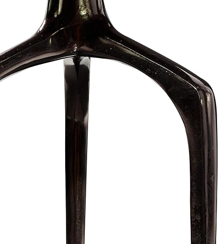 Miniatura 14 de Deco 79 Mesa auxiliar de metal de aluminio inspirada en la bandeja superior con 3 patas de trípode, mesa auxiliar de 16 x 16 x 25 pulgadas, color