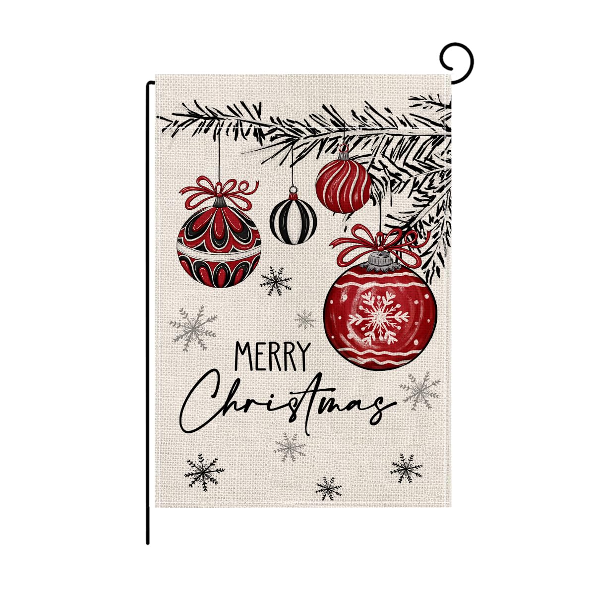 wyooxoo Christmas Garden Flag 12x18 Inch Double Sided Outside Christmas Decoration Snowman Xmas Outdoor Flag Farmhouse Seasonal Holiday Yard Flag (Color H)