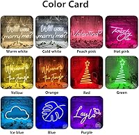 Vista 6 de Custom Neon Signs Customizable Neon Signs for Wall Decor,Custom LED Sign Personalized Neon Lights for Bedroom Nail Salon Wedding Birthday Party