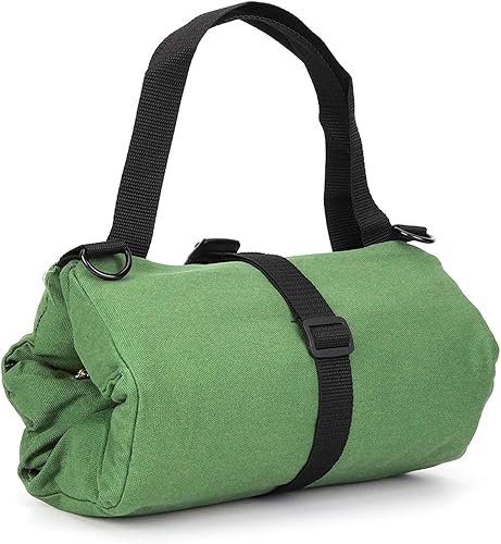 Miniatura 5 de Tyenaza Portable Canvas Spanner Wrench Tool Roll Up Storage Bag Organizer Pouches Case