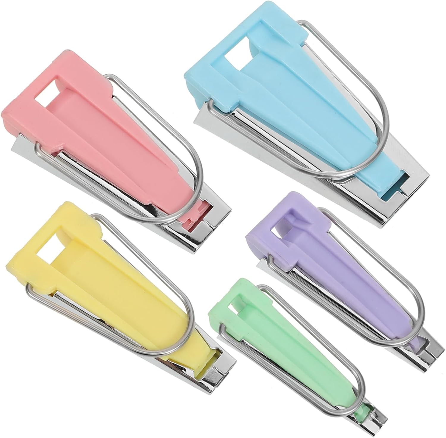 Tofficu 25pcs Bias Tape Maker Set Portable Quilting Tools for DIY Sewing Projects for Strips Bias Folding Multi Design for Easy Visibility and Crafting