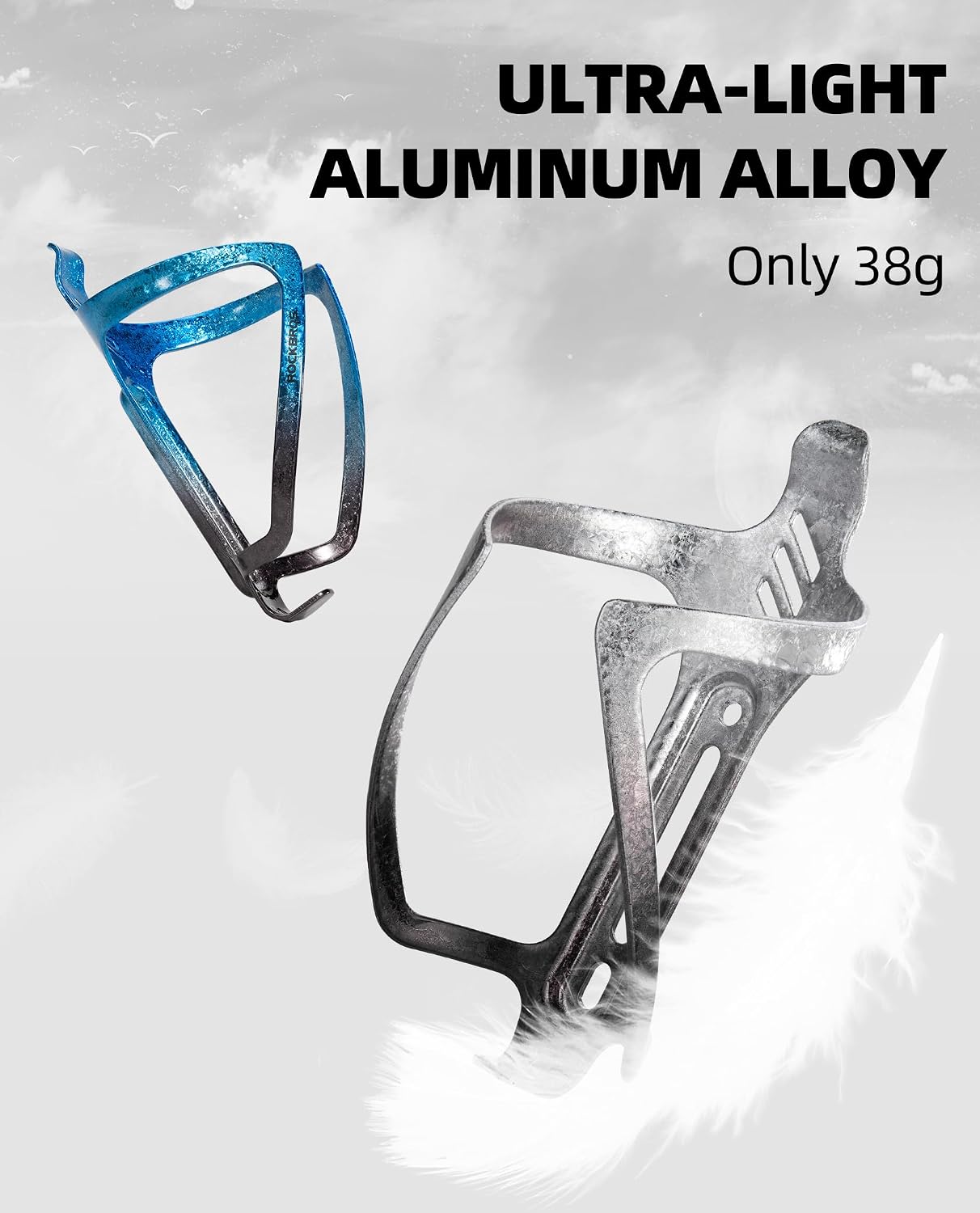 ROCKBROS Bike Water Bottle Holder Aluminum Alloy Bike Bottle Cage image 2