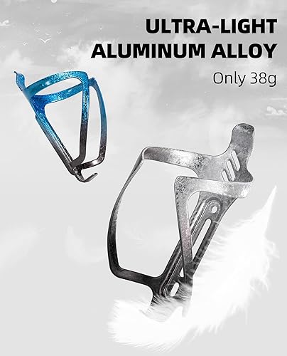 Miniatura 2 de ROCKBROS Soporte para botella de agua de bicicleta de aleación de aluminio, soporte ligero para botellas de bicicleta para bicicletas de montaña de