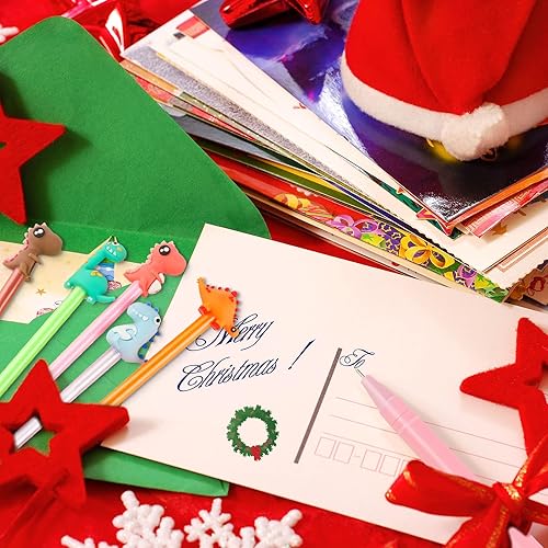 Miniatura 10 de 80 bolígrafos lindos a granel, divertidos bolígrafos de tinta de gel de dibujos animados, bolígrafos de tinta negra para niños, 28 estilos,