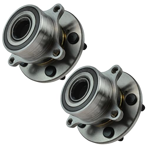 Miniatura 321 de TRQ Juego de 2 rodamientos de rueda delantera y conjunto de cubo compatible con Ford Mustang 2005-2007 2005-2014