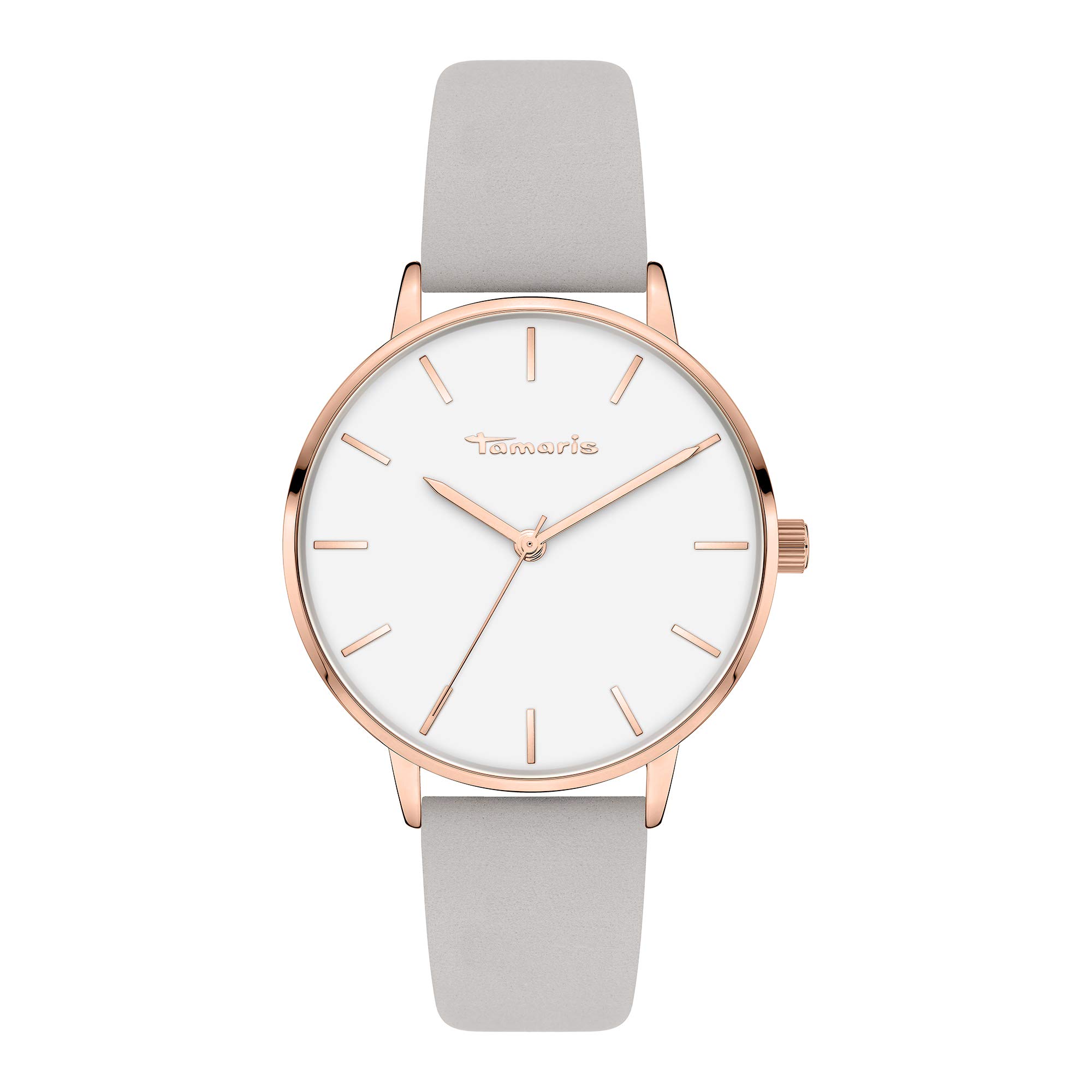 Montre Analogique Tamaris Femme en Cuir Gris Clair