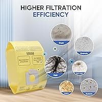 Vista 6 de Paquete de 20 bolsas de vacío compatibles con Kenmore Canister 5055, 50557,50558 y tipo C, C-18, 53292, 200 Series, 400 Series, 600 Series, 700