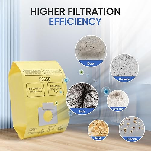 Miniatura 6 de Paquete de 20 bolsas de vacío compatibles con Kenmore Canister 5055, 50557,50558 y tipo C, C-18, 53292, 200 Series, 400 Series, 600 Series, 700