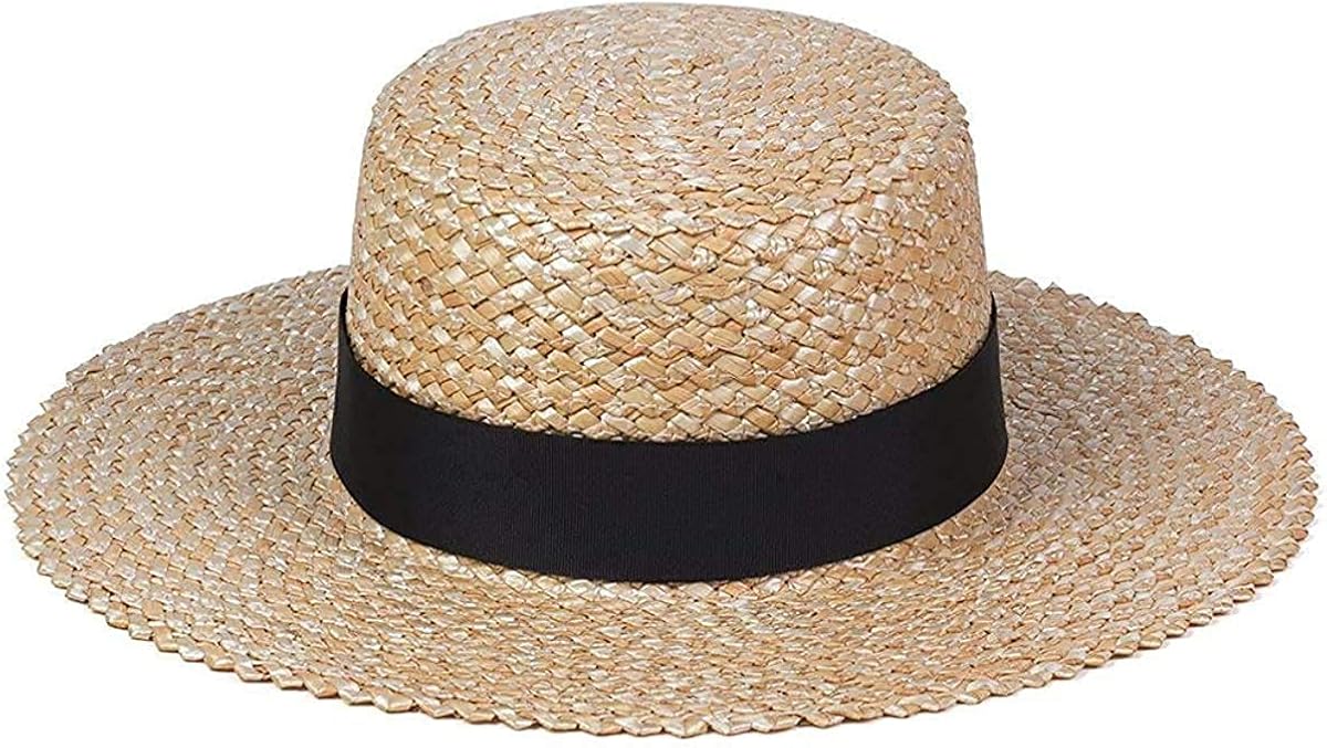 Color Women's Rico Straw Boater Sun Hat 