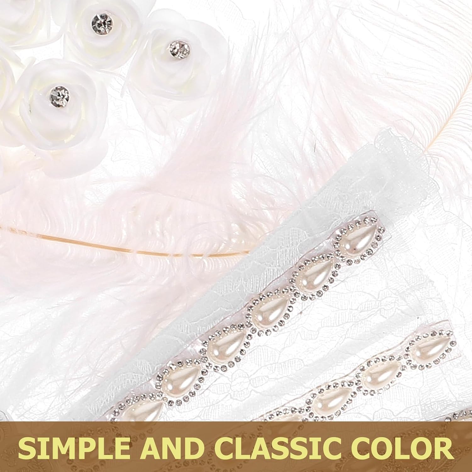 Elegant White Wedding Fans for Guests, Portable and Space-Saving Fabric Lace Handheld Fans for Outdoor Weddings and Summer Occasions