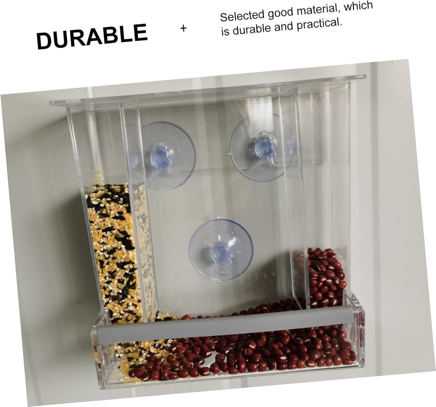 HANABASS 1pc Outdoor Cup Bird Feeder Capacity Bird Food Container Easy Installation for for Attracting