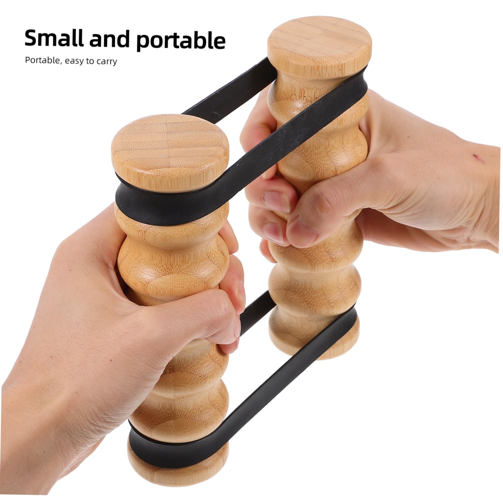 ibasenice 2pezzi Fasce Legno Per Esercizi Attrezzatura Fitness Portatile Con Resistenza Regolabile Per Stretching Allenamento Della e Riabilitazione Delle Articolazioni