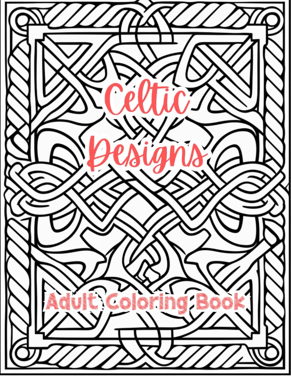 Celtic Designs Coloring Pages For Adults Coloring Book For Adults Printable Stress Relief Anxiety Relief Gift Color Book Coloring Sheets Coloration By ... I (Intricate Mandala Patterns For Adults)