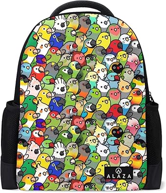 Amazon かわいい鳥 リュック 大容量 おしゃれ レディース 軽量 メンズ 大人 通学 高校生 中学生 小学生 リュックサック プレゼント対応 猫趣 メンズ