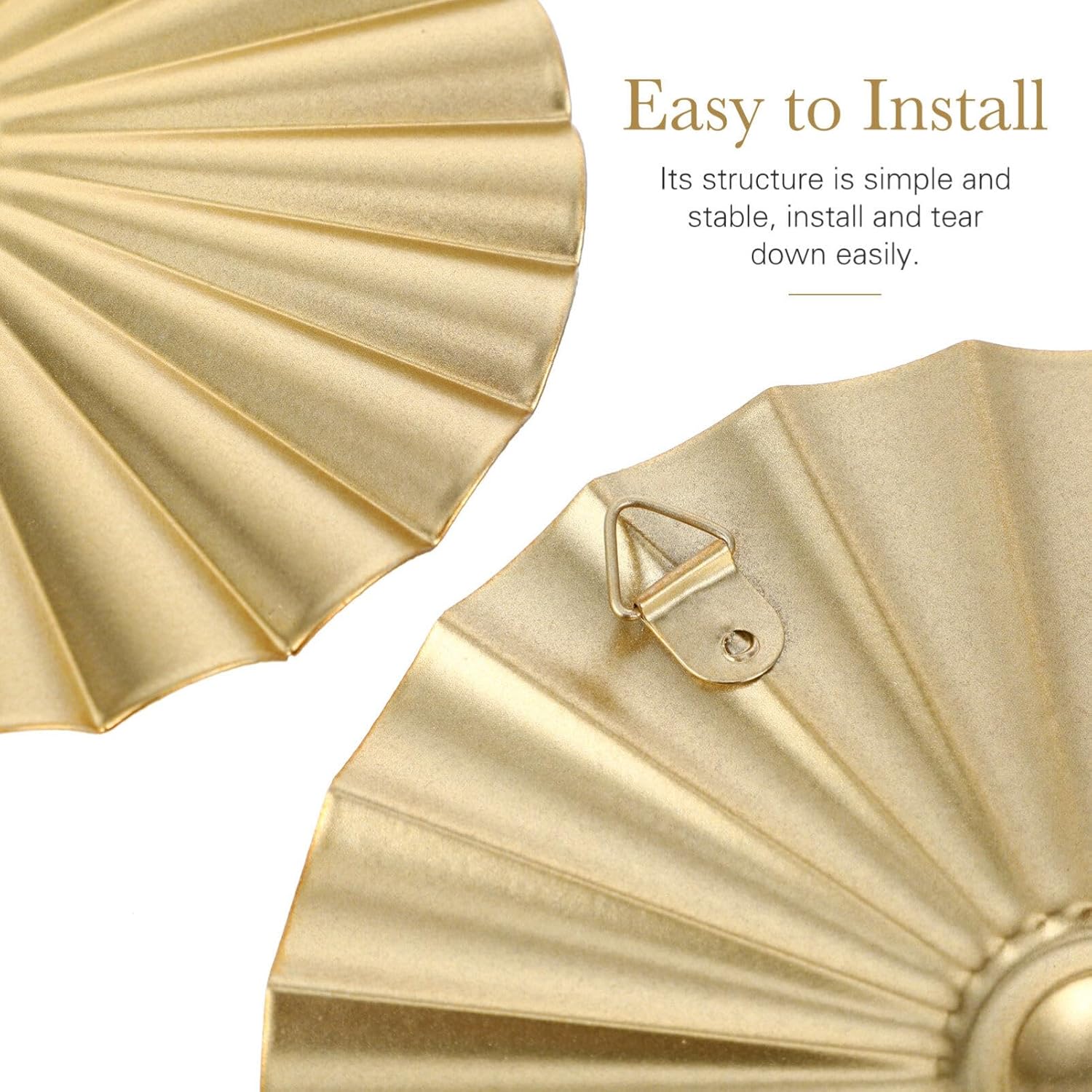 HOLIDYOYO Modern Metal Wall Decor 4Pcs Irregular Round Disc Sunglasses Shape Wall Art for Home Office Bedroom 9.65 Inch