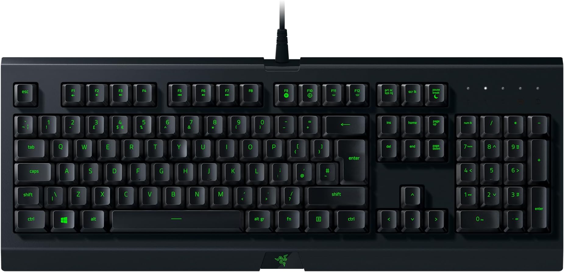 Razer Cynosa Lite - Gaming Keyboard with Soft Spring Membrane Switches - Fully Programmable - RGB Chroma Lighting - QWERTY UK Layout | Black