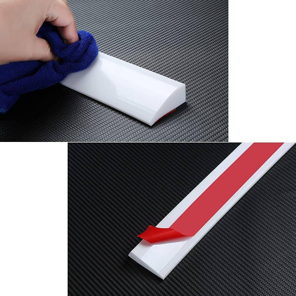 Silica Gel Indoor Curb Ramp,Solid Bendable Sweeping Robot Portable Threshold Ramp for Wheelchair Scooter Bike Bathroom Balcony Porch/8X5X50Cm