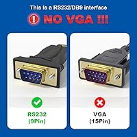 Vista 1 de USB a RS232, adaptador serie USB con chipset FTDI, cable USB 2.0 a macho DB9 serie para Windows 11,10, 8, 7, Vista, XP, 2000, Linux y Mac