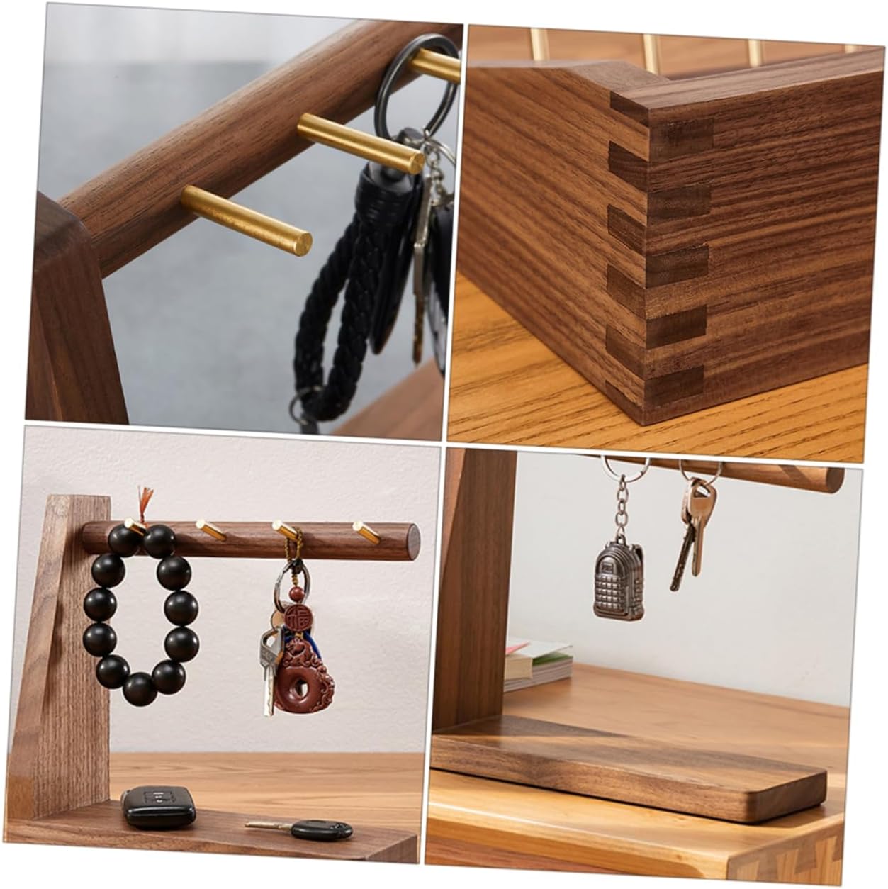 Solid Key Holder Retro Mail Rack Key for Wall Stable Storage Rack Keychain for Car Over Door Hanger