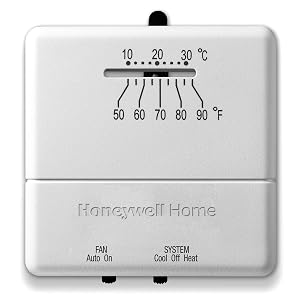 Honeywell Home Heat/Cool Non-Programmable Thermostat, Beige | CT31A1003