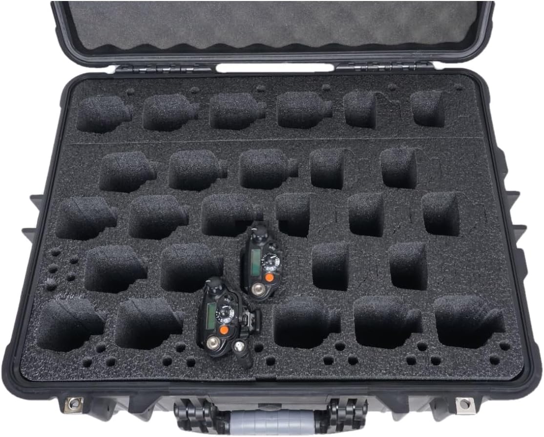 Case Club case to fit 28 Motorola APX 6000 Two-Way Radios. Pre-Cut, Heavy Duty, Wheeled, & Waterproof