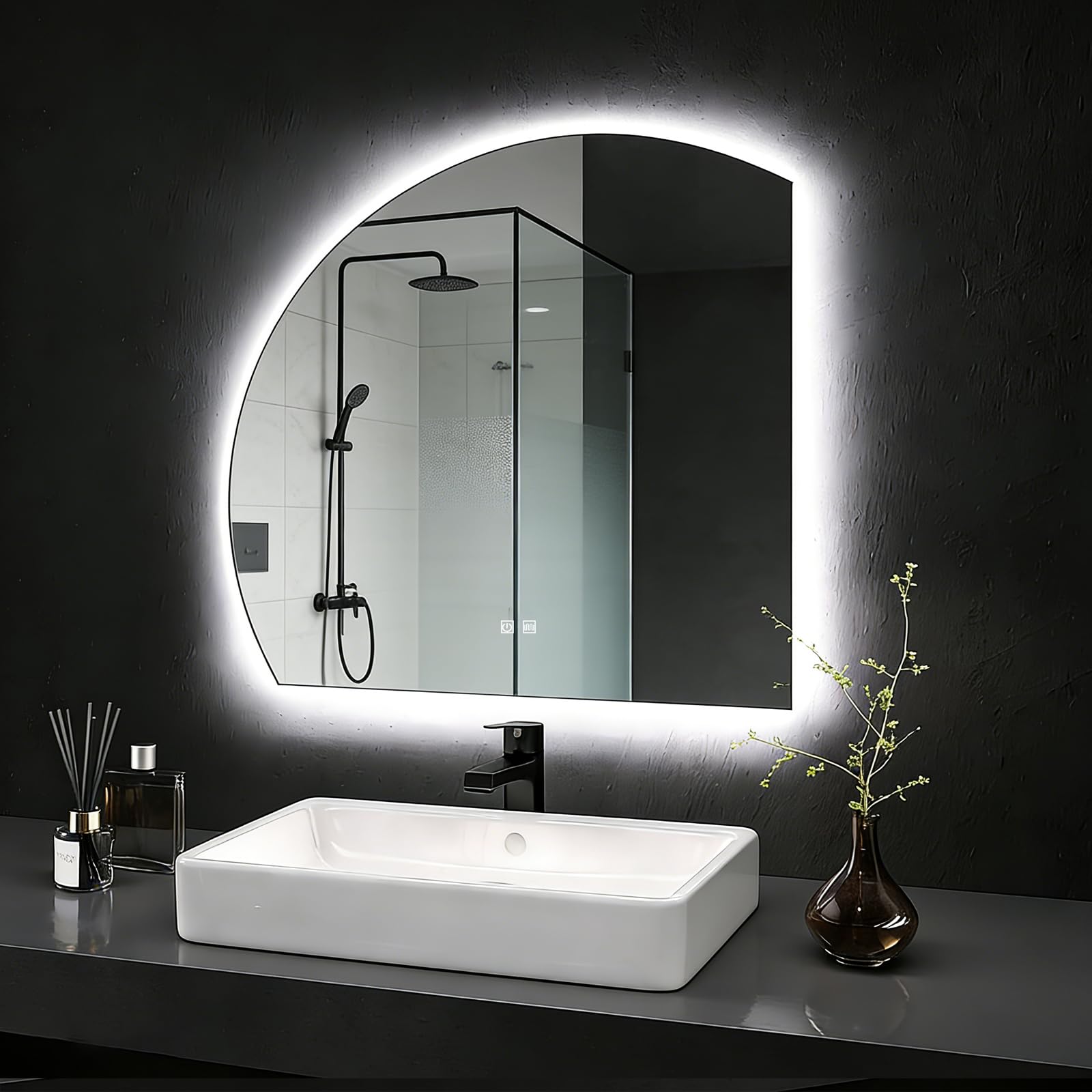 EchosLife Specchio LED Bagno 152x91 Cm: Lo Specchio Intelligente Che Non Si Appanna!