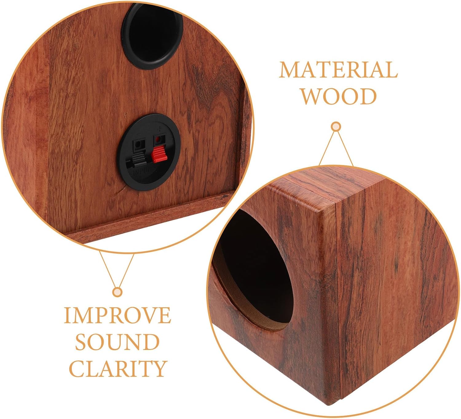 Generic Car Audio Subwoofer Box - Vehicle Speaker Enclosures for Loud Bass - Portable Speaker Box for Home Truck and .47x7.47x7.39in