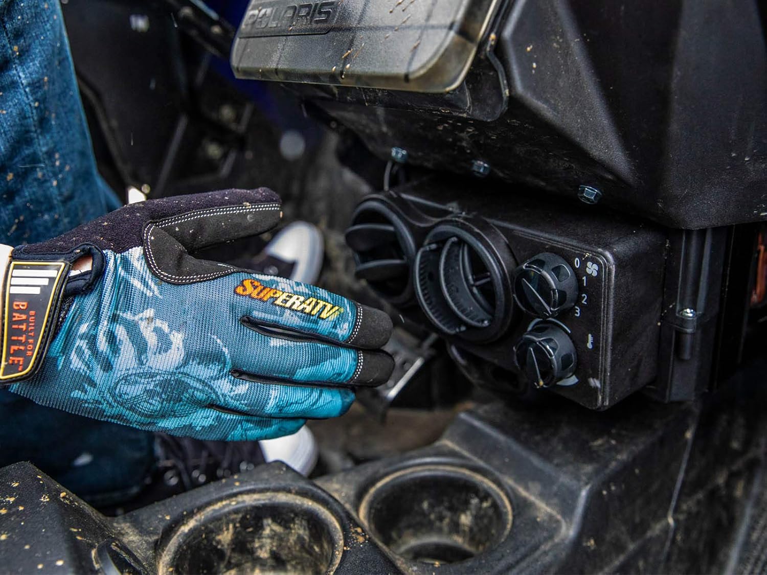 SuperATV Cab Heater for 2014-2018 Polaris RZR XP 1000 / XP 4 1000 | Built-in Shutoff Valve | 3.4 Amps at 13.7 Volts | RZR Heater Includes Defrost Hoses and Vents | 360 Degree Adjustable Vents : Automotive