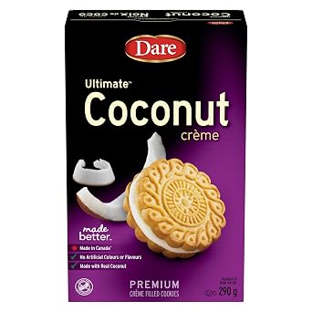 Dare Ultimate Coconut Creme Cookies, 290g/10.2 oz
