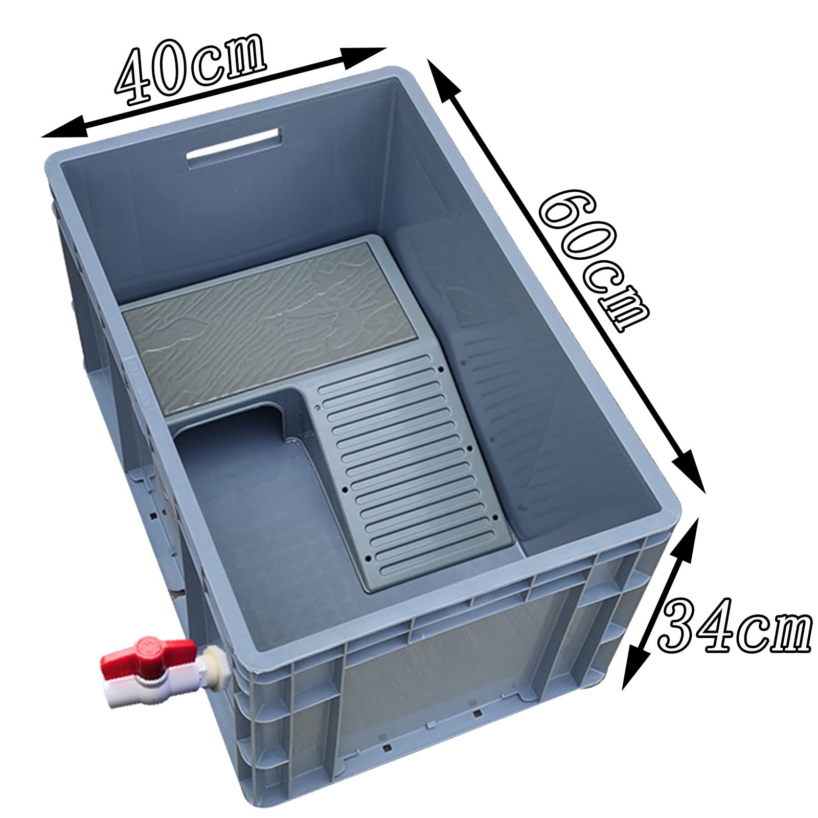 Amazon | 亀飼育用プラスチック水槽 カメ生息地 亀の楽園