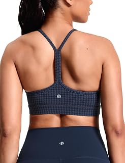 HeyNuts to Freest Y Back Sports Bras | Light Support, Built in Bra, Removable Pads, Workout, Yoga, Gym, Pilates, Spaghetti Strap, Racerback, Scoop Neck, for Women