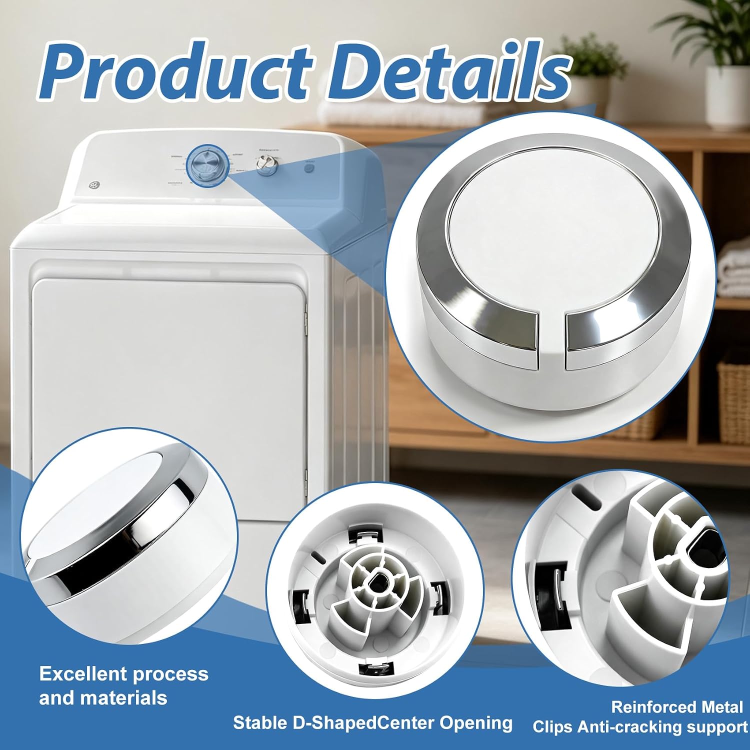 WE01X36920 Dryer Knob, Compatible with ge Cycle Selector Knob